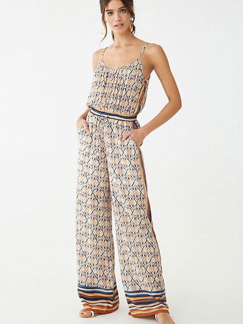 Geometric print jumpsuit Clearance