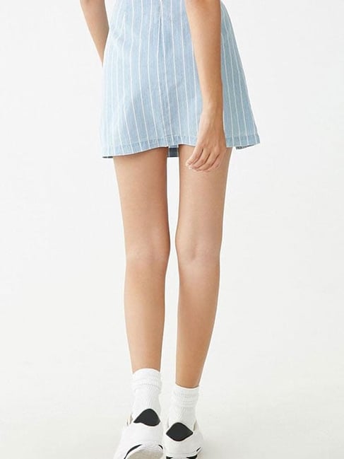 Forever 21 Blue White Striped Skirt
