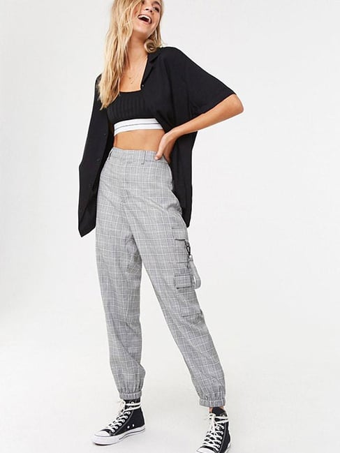 High-Rise Cargo Pants, Forever 21