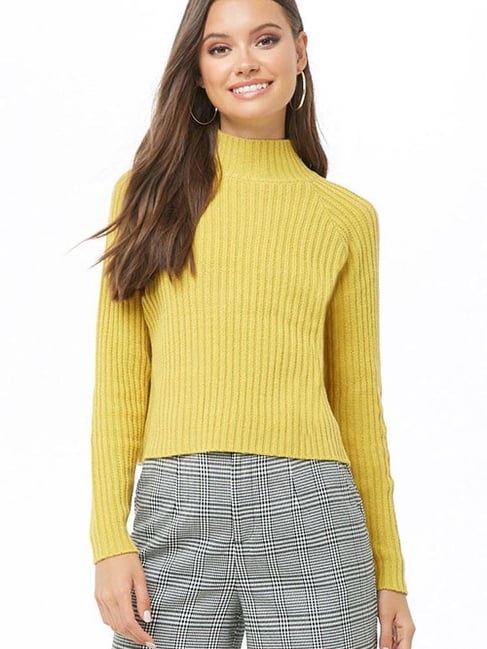 Forever 21 yellow sweater best sale