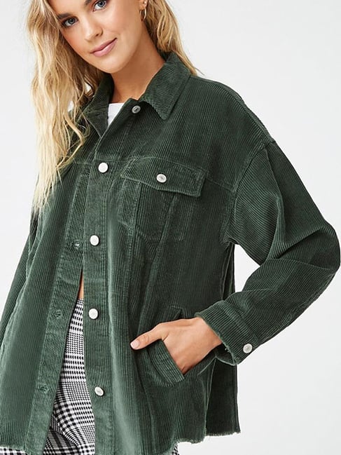 Green jacket women's 2025 forever 21