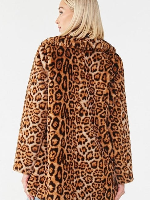 Leopard print coat hot sale forever 21