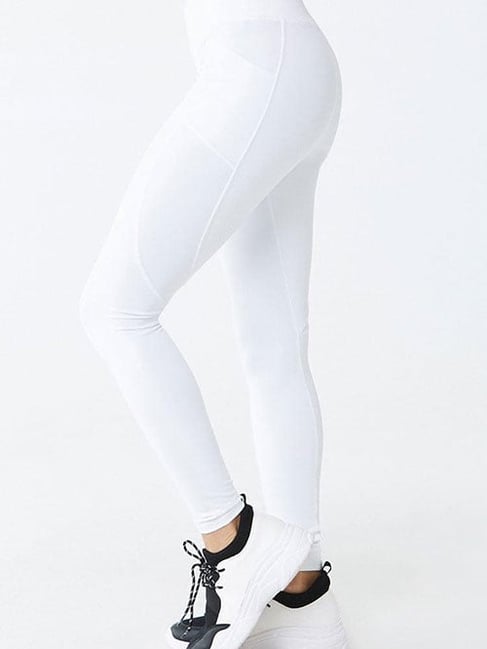 Forever 21 White Regular Fit Leggings