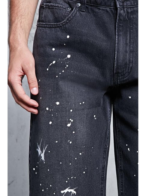 Buy Forever 21 Black Cotton Regular Fit Printed Shorts for Mens