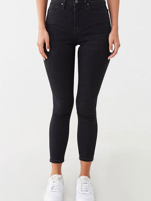 Buy Forever 21 Black Raw Denim Jeans for Women Online Tata CLiQ