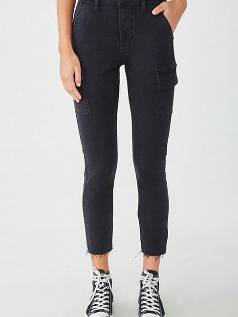 Cargo Windbreaker Pants At Forever 21 Black from Forever 21 on 21 Buttons