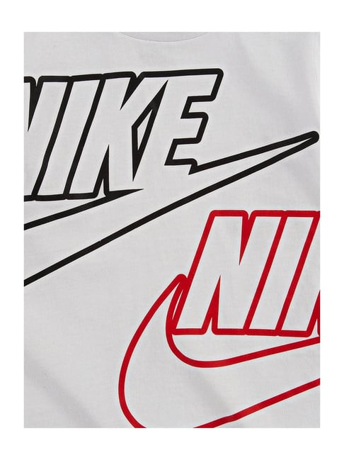 Buy Nike Kids Black White Logo Print T-Shirt Shorts Set for