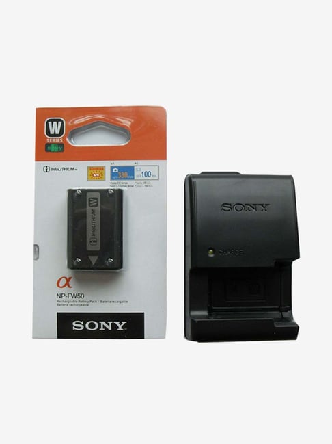 Sony NP-FW50 1080mAh Rechargeable Camera Battery and Charger (Black)