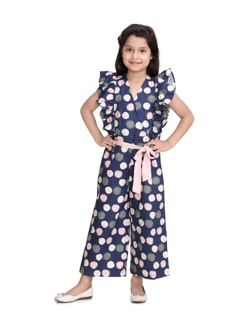 StyleStone Kids Multicolor Cotton Printed Jumpsuit