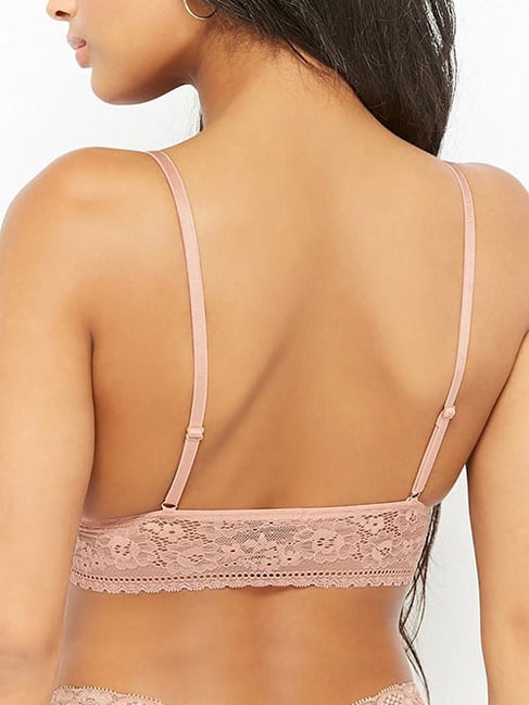 Forever 21 Blush Lace Bralette Bra