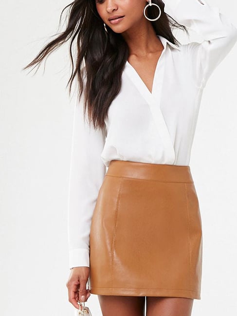 Leather pencil skirt forever 21 best sale