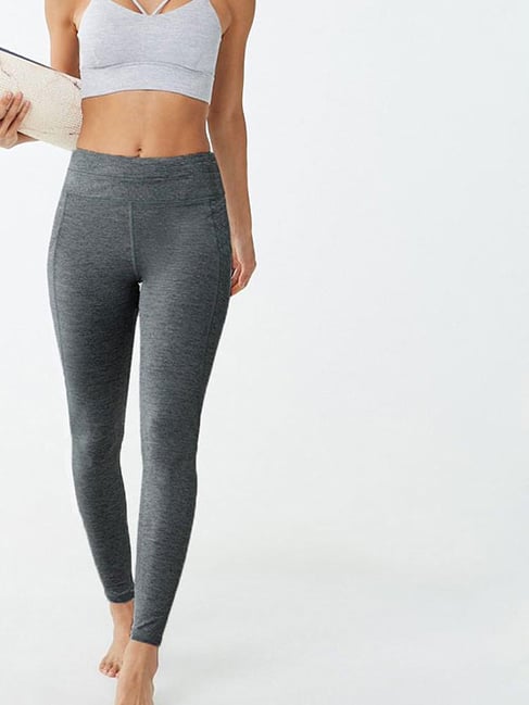 Buy Forever 21 Light Grey Regular Fit Leggings for Women's Online @ Tata  CLiQ