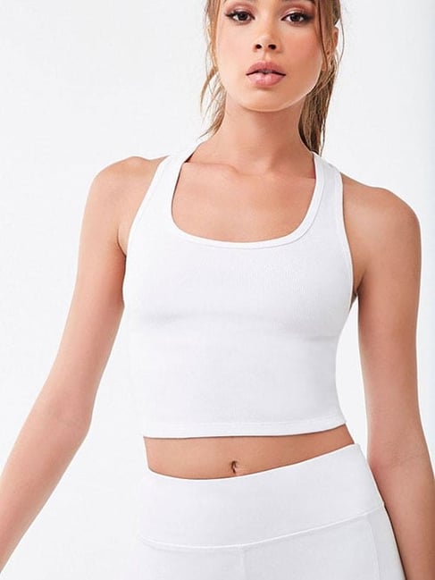 forever 21 white tank top