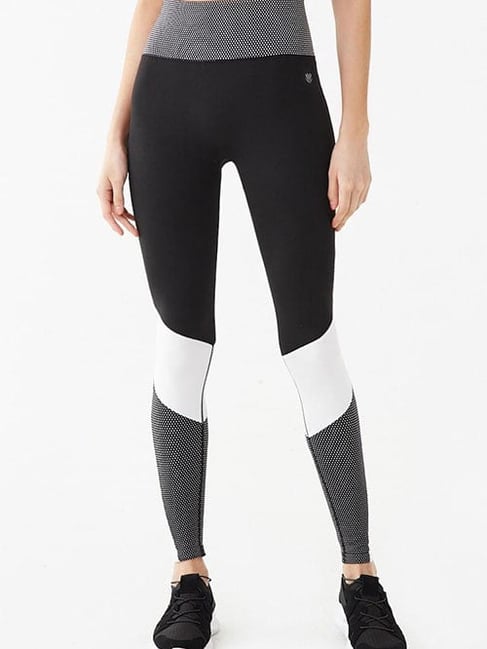 Forever 21 Black & White Colour Block Leggings