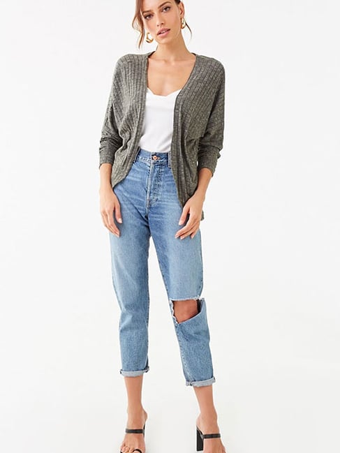 forever 21 grey cardigan