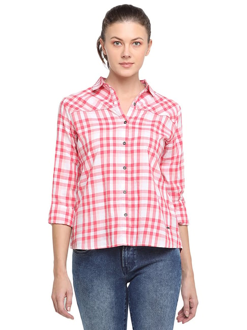 Pepe Jeans Red Checks Shirt