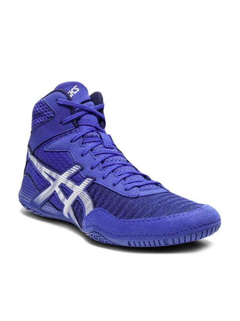 Buy Asics Men�s Matcontrol 2 Blue Wrestling Shoes Online