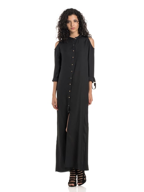 Kazo Black Maxi Dress Price in India