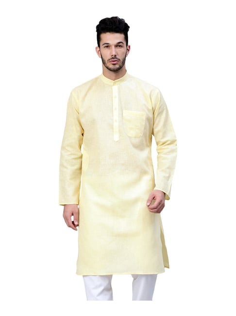 Sojanya Yellow Regular Fit Kurta