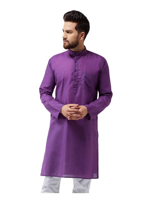 Sojanya Purple Regular Fit Kurta