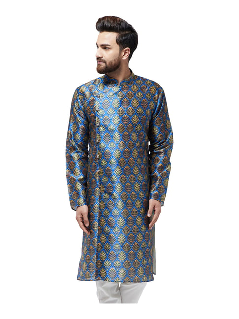 Sojanya Blue Regular Fit Printed Kurta