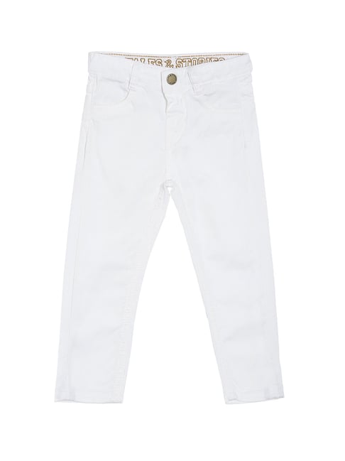 kids white jeans