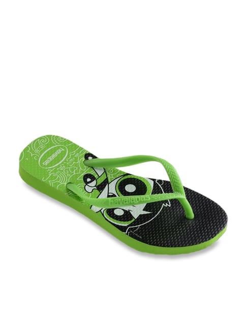 Buy Havaianas Kids Slim Powerpuff Green Flip Flops from top Brands at ...