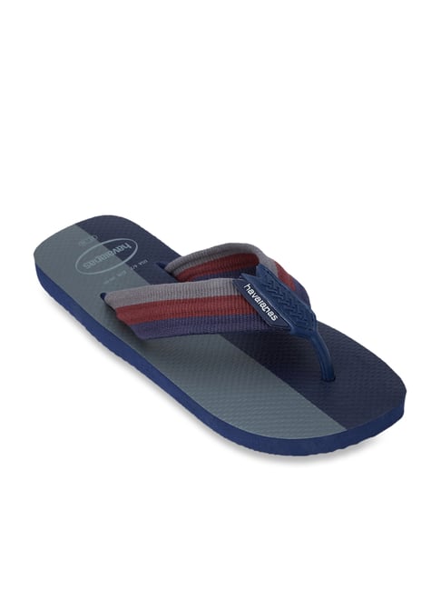 Buy Havaianas Urban Color Block Navy Grey Flip Flops for Men at