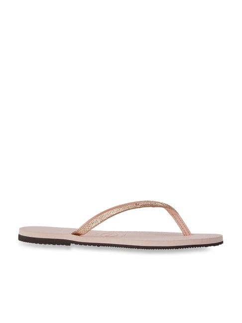 Buy Havaianas You Shine Rose Gold Flip Flops for Women at Best