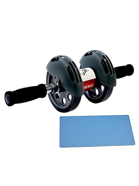 Buy B Fit Exercise Wheel with Knee Mat Black Online At Best