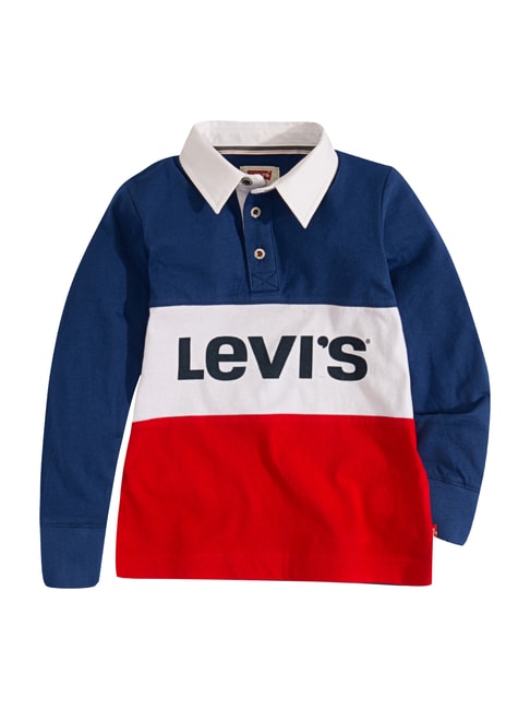 Buy Levis Kids Sodalite Blue & Red Logo Print Polo T-Shirt for Boys  Clothing Online @ Tata CLiQ
