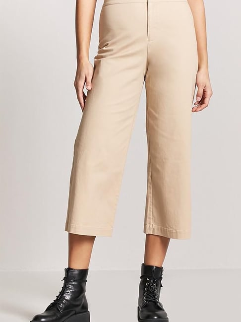 Forever 21 Taupe Cotton Pants