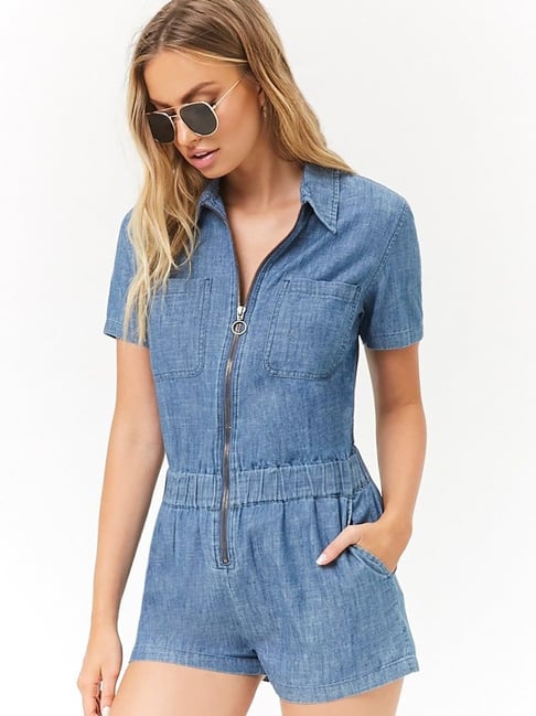 Forever 21 2024 blue romper