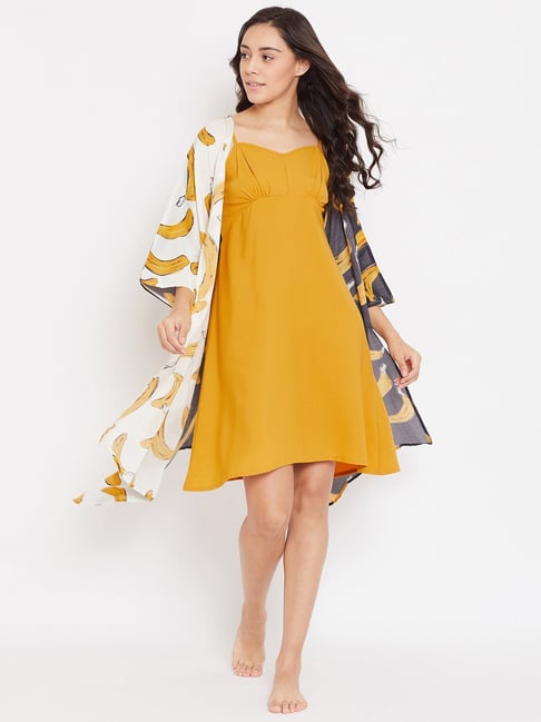 yellow night dress