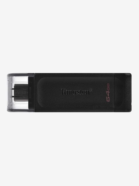 Kingston DataTraveler DT70 64 GB Type-C USB 3.2 Flash Drive (Black)