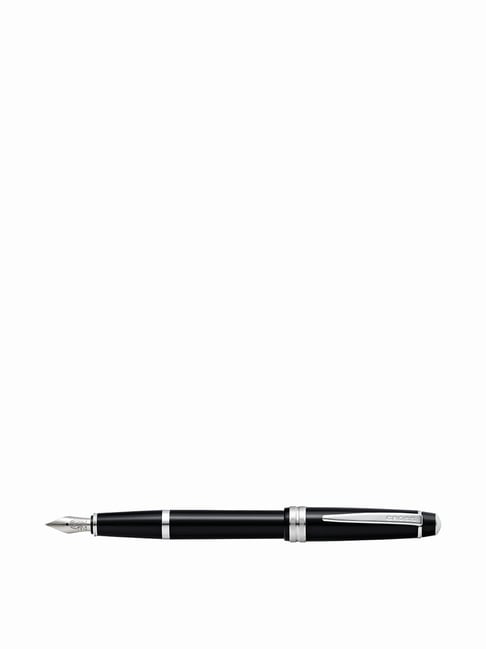 Bailey Light Polished Black Resin Medium Nib Fountain Pen