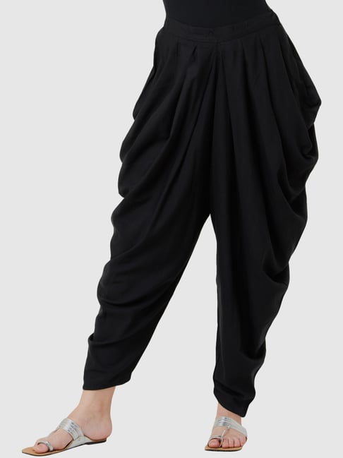 Buy Imara Black Regular Fit Dhoti Pants for Women Online @ Tata CLiQ