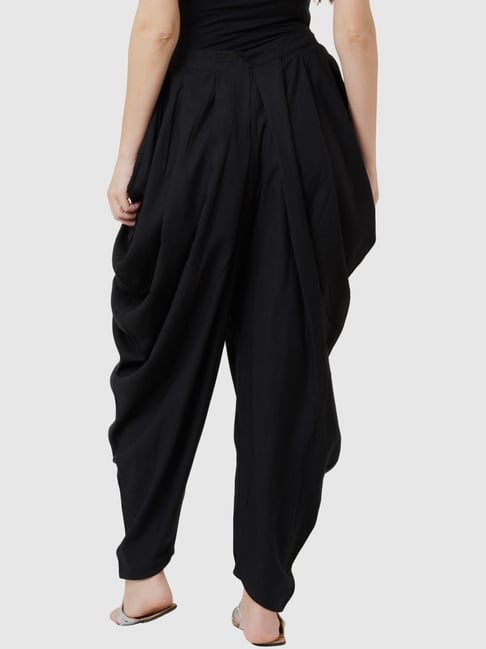 black dhoti pants for ladies