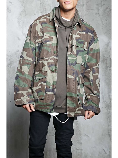 Forever 21 shop mens camo jacket