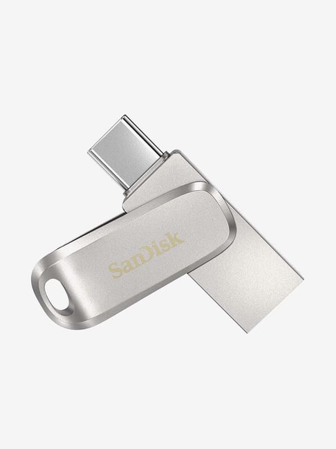 SanDIsk Ultra Dual Drive Luxe SDDDC4 064G I35 64 GB Type C Flash Drive Silver
