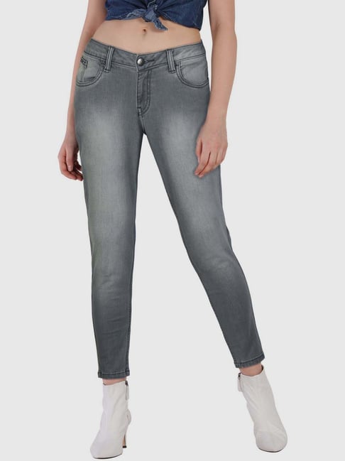 Ms Taken Grey Mid Rise Jeans