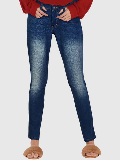 Ms Taken Blue Mid Rise Jeans