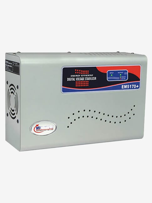 Microtek EM 5170+ 170V 270V Automatic Voltage Stabilizer for 2 Ton AC Metallic Grey