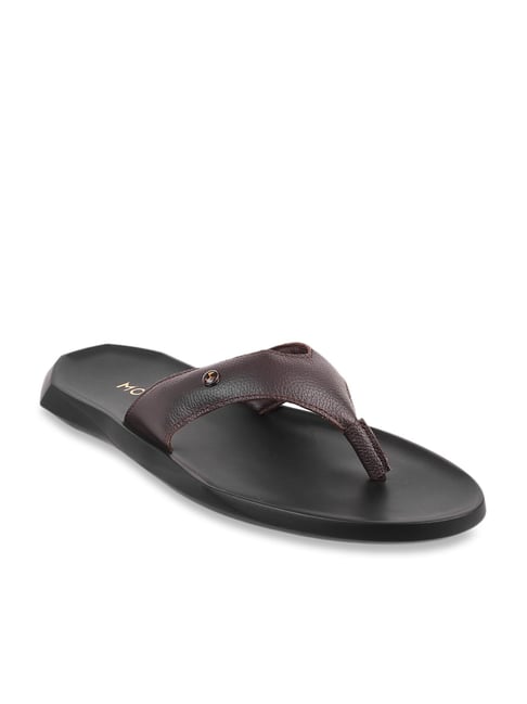 mochi dark brown thong sandals