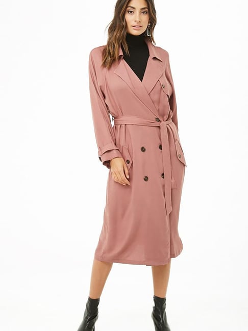 Pink trench sale coat forever 21