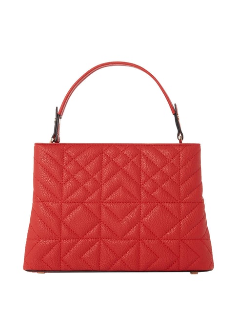 Dune London Red Textured Large Handbag