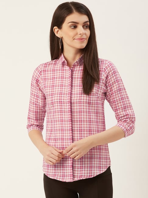 Hancock Pink Checks Shirt