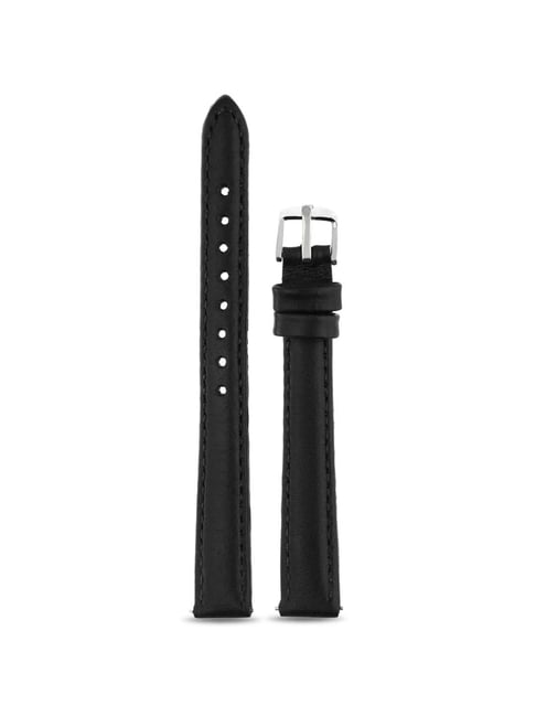 Titan 12 mm Black Genuine Leather Strap for Women