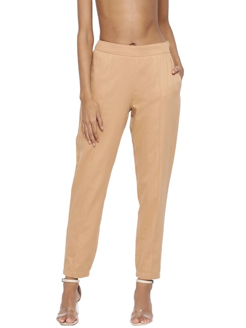 Buy Beige Trousers & Pants for Women by Marks & Spencer Online | Ajio.com