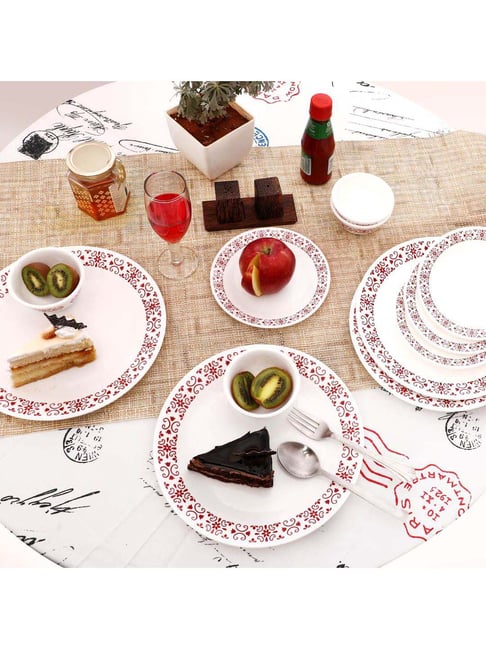 Buy Corelle Red Trellis 12 Piece Dinner Set at Best Price Tata CLiQ